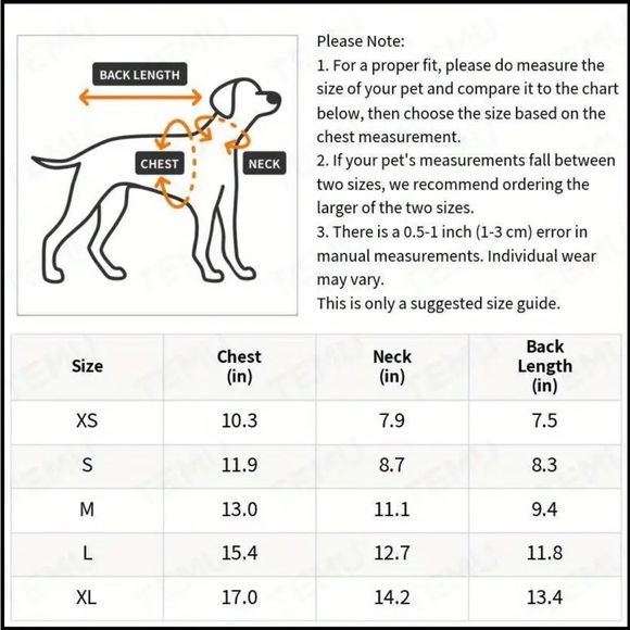 🆕 Denim Dog Vest Harness for Small Breeds, Jean Jacket Style w/ Traction Buckle - Picture 10 of 11